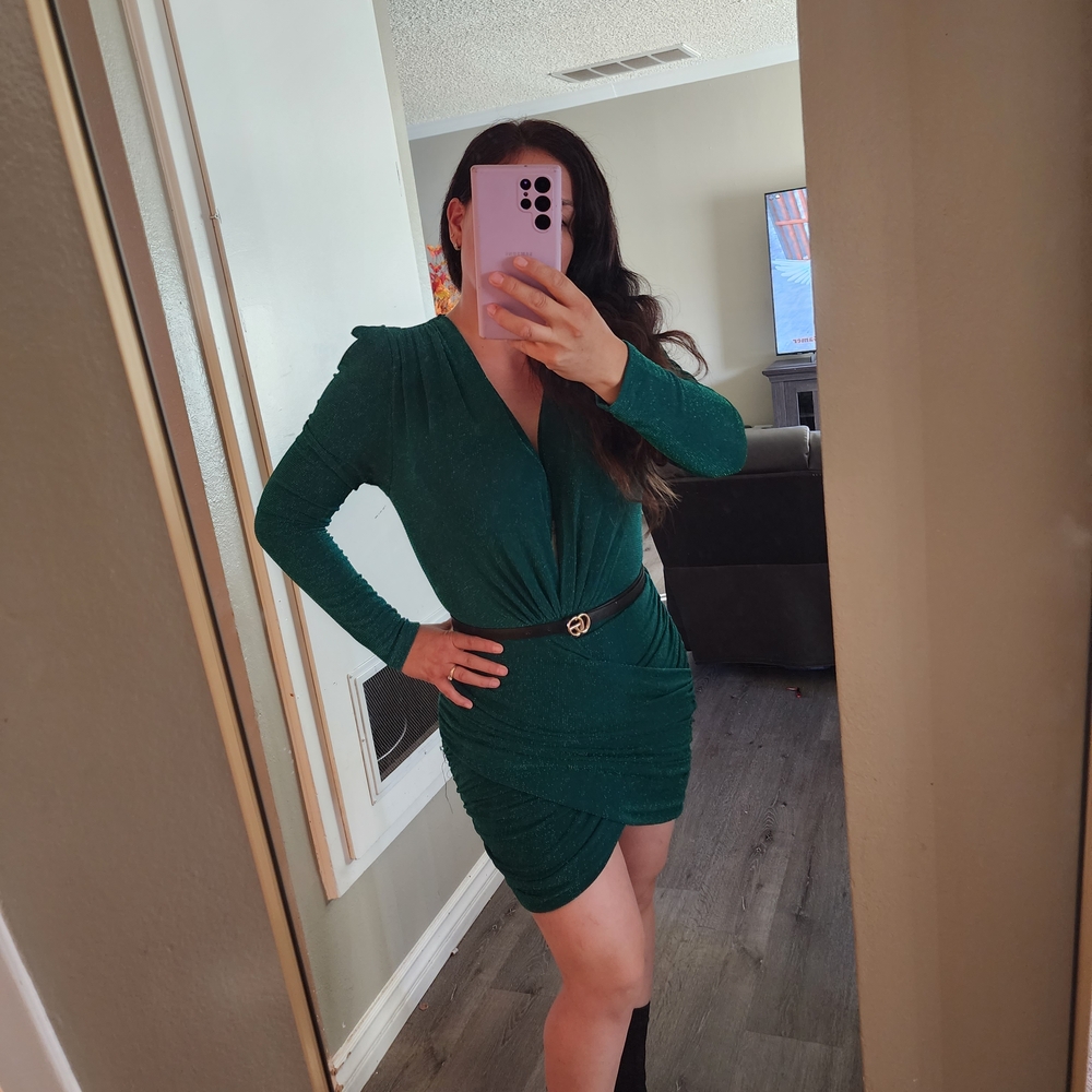 C/MEO Collective Emerald Long Sleeve Dress